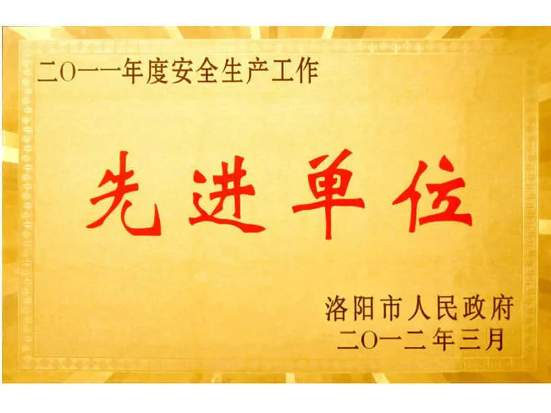 2011年度市安全生产先进单位