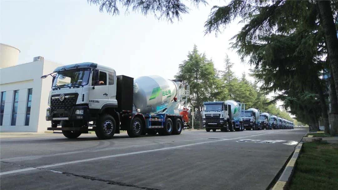 驭风而行，中集车辆15台新能源搅拌车驶入湖北，绘就荆楚生态长卷